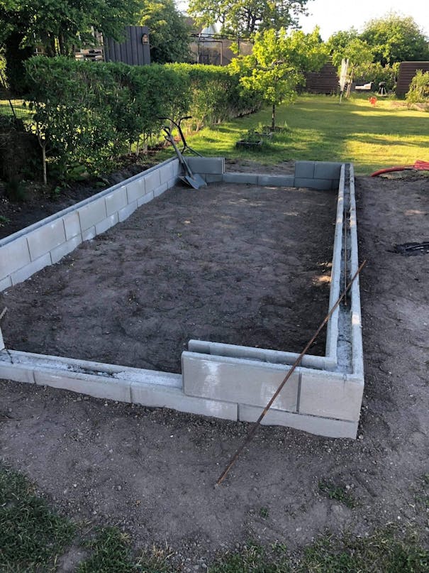 Orangeri af genbrugsmaterialer Orangeri af genbrugsmaterialer